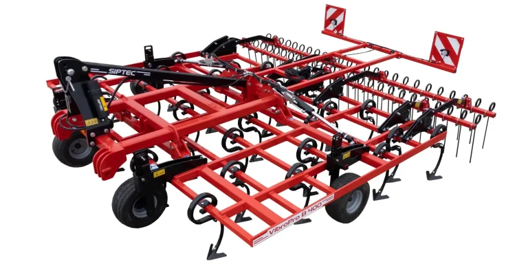 Cultivateur lourd Siptec pour restructuration Vibroculteur Siptec pour agriculture intensive Dents vibrantes Siptec préparation fine Dechaum