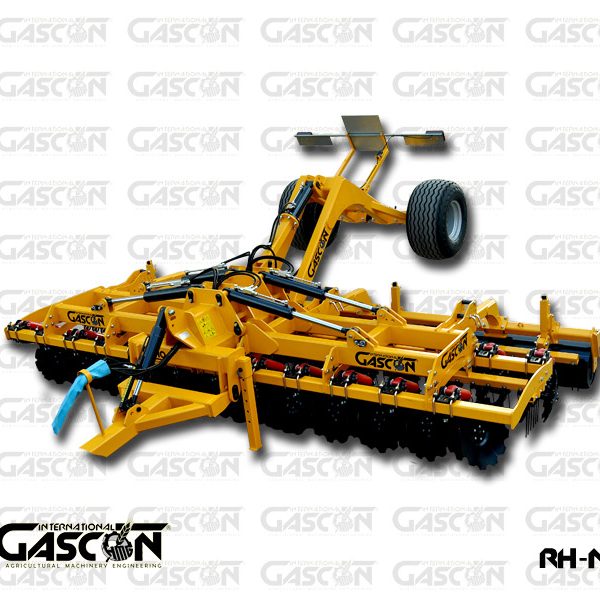 Déchaumeur jaune Gascon Otho en acier haute résistance, alliant fiabilité et réglage facile pour garantir un excellent mélange terre-paille 