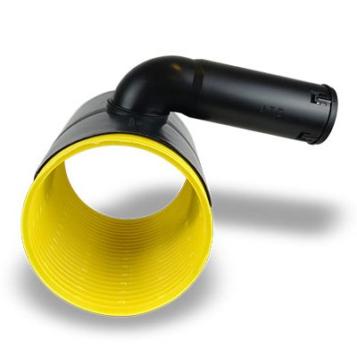 Raccords, coudes et rouleaux de tuyaux de drainage agricole annelés. Fournitures complètes et accessoires pour la création, l'entretien 